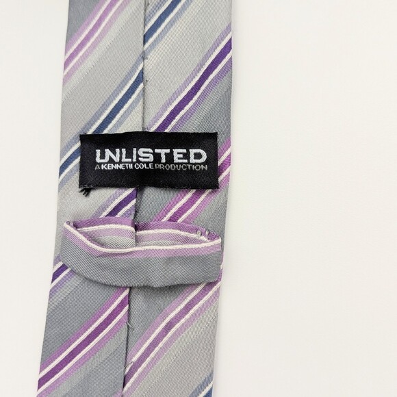 Hisdern Extra Long Pink Grey Paisley Set For Groomsmen 2 Men\'s Ties Set - Purple, Pink, Gray, Silver Color Pallet w/ Paisley & Stripes